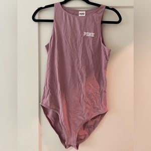 Pink Victoria’s Secret bodysuit